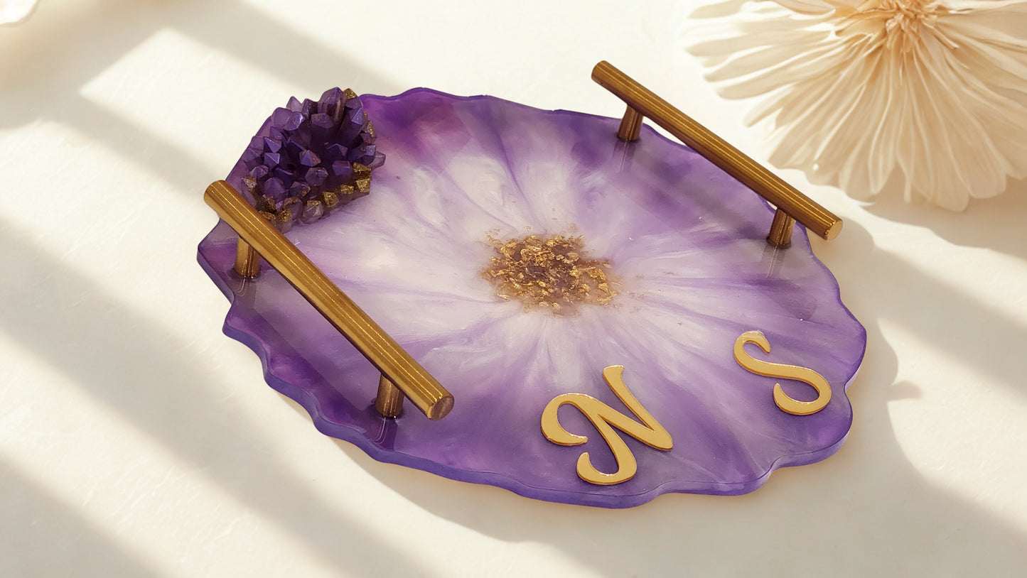 Haldi & Mehndi Ceremony Resin Thali Set – Premium Custom Designed Combo